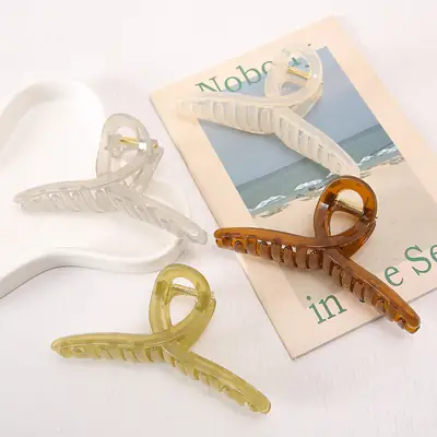 Oversized Korean Vintage Hairpins Multi-Color Acrylic