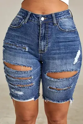 High Waist Stretch Slim Jeans Women European American