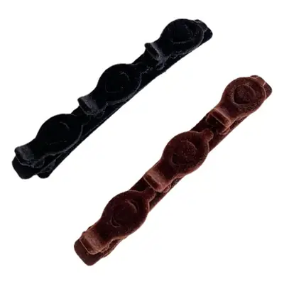 Red Flocked Braided Hairpin Side Bangs Texture Broken Hair Arrangement Duckbill Hairpin Hairband