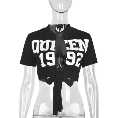 Women's Black Glitter Cutout T-Shirt Top with Shorts Set
