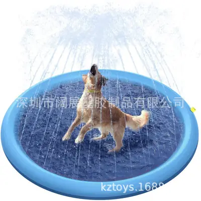 Foldable Pet Pool Water Spray Mat Water Spray Toy Dog Cat Swimming Pool Outdoor Water Spray Mat