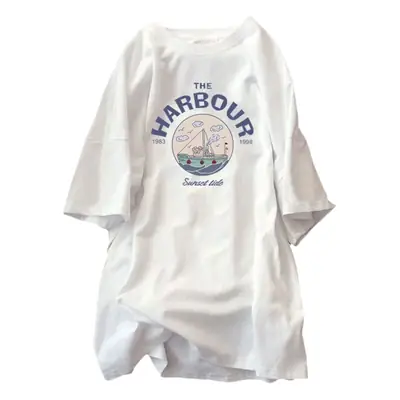 Korean Style Mid-Length Top for Plus Size Moms