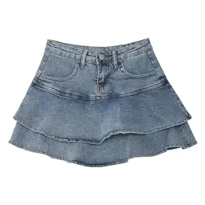 Women Denim Skirt High Waist Slimming Summer