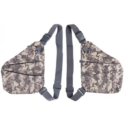 Men's Black Anti-Theft Chest Bag with Adjustable Strap