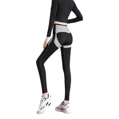 Fleece Lined Shark Pants Women Winter Thickens Black Stretch Yoga Pencil Skinny