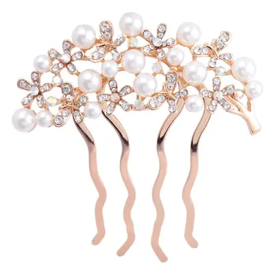 Korean Style Rhinestone Hair Fork Women's Back Head Accessory