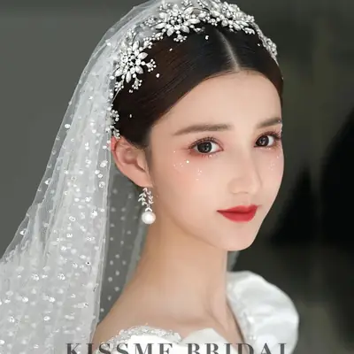 Korean Style Snowflake Rhinestone Hair Hoop
