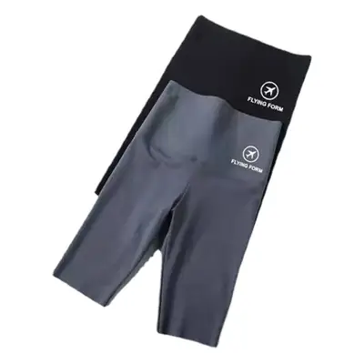Women Black High Performance Shark Pants with C Logo