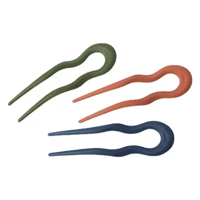 U-Shaped Felt Hair Clip Green Factory Direct