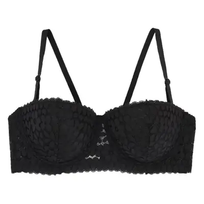 Black Lace Underwear Strapless Bra Wholesale