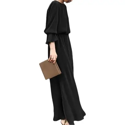 White Long Sleeve Robe Party Dress for Women