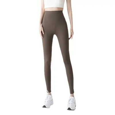 Brown High Waist Leggings Women's Shark Pants