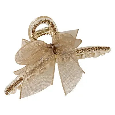 Tassel Hair Clip for Women's Back Head High Sense Shark Clip