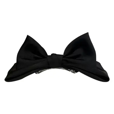 Women's Black Three-Dimensional Bow Hairpin Clip