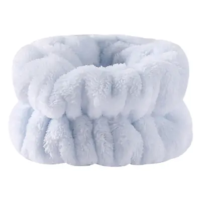 White Plush Wristband Face Wash Holder