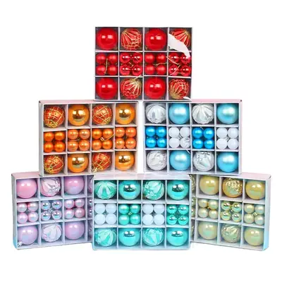 Red Christmas Ball Decorative Hanging Round Gift Box