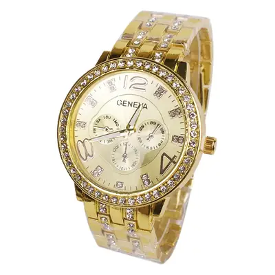 Gold Diamond Wristwatch Set for Men