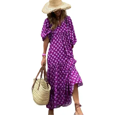 Women Geometric Collar Dress 2024 Autumn Hot Selling