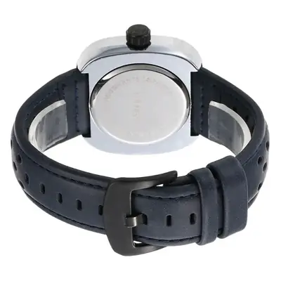 KasniR Men's Brown Leather Watch with Digital Display
