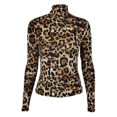 2022 Leopard Print Slim Neck Top for Women