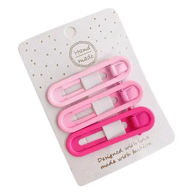 Hollow Color Children's Hairpin Stylish Side Metal Square Hairpin