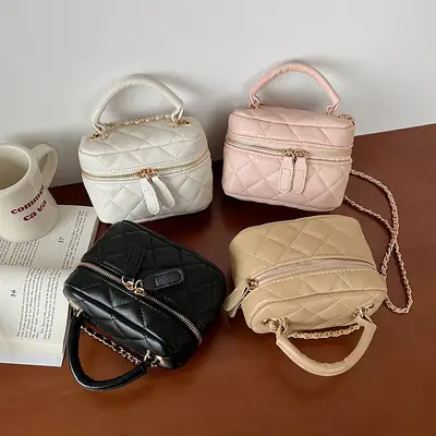 Women Quilted Chain Bag Black Shoulder Crossbody Summer 2026
