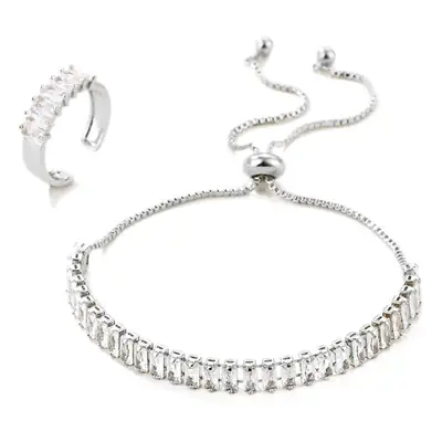 Adjustable Zircon Bracelet Set for Women