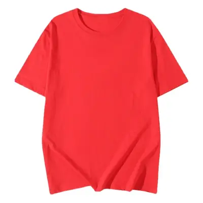 Women's Orange Cotton T-Shirts 230g Loose Fit