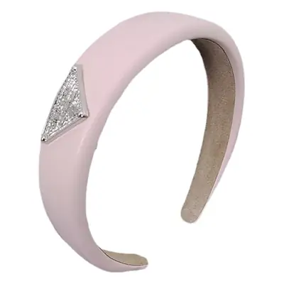 White Triangle Hair Band with Crystal Top