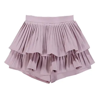 Sweet Puffy Pleated Skirt Set for Women