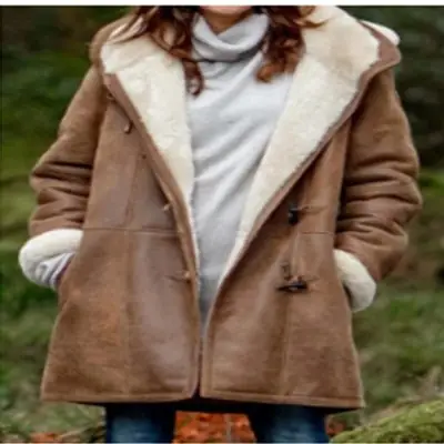 Women Winter Harajuku Style Cardigan Jacket Hooded Duffle Coat