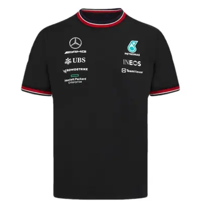 New Quick-drying Dashdown Suit Outdoor Cycling Suit Short-sleeved T-shirt Men's Summer Mountain Biker F1 Mercedes-Benz Racing Sportswear