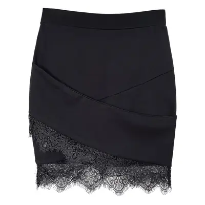 Black Lace High Waist Hip Skirt for Women