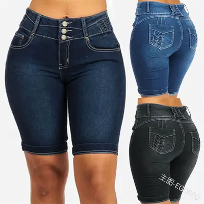 Summer Slim Fit Pocket Jeans for Women