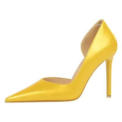 Golden Pointed Heels for Women Elegant High Heel
