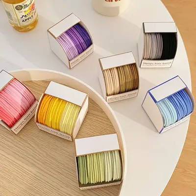 Korean Hair Rings Tie Rope Wholesale Purple Rubber Band