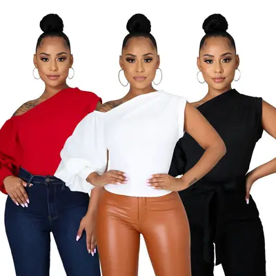 Asymmetrical T-Shirts for Women Summer Wear