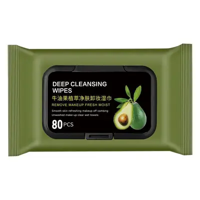 Avocado Wet Wipes Facial Cotton Gentle Deep Cleansing