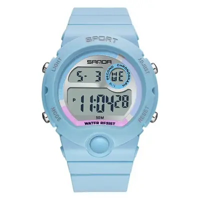 Sanda Sport Digital Watch Purple Casual Watch