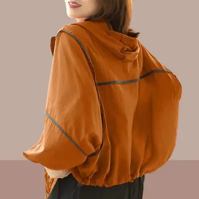 Women Hooded Lightweight Sun Protection Top Large
