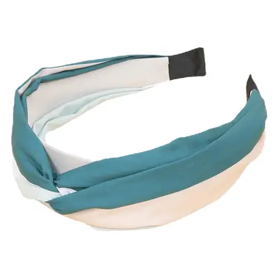 New Cross Hairband with Contrast Fabric Wide Brim