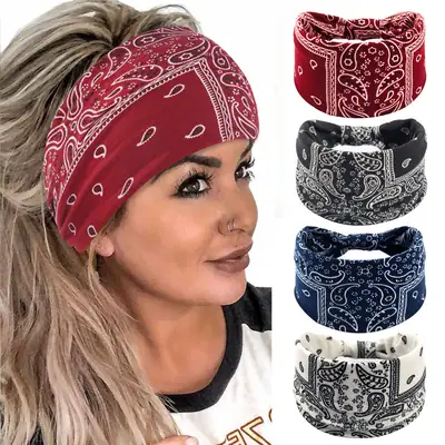 Leopard Print Bohemian Green Hair Band