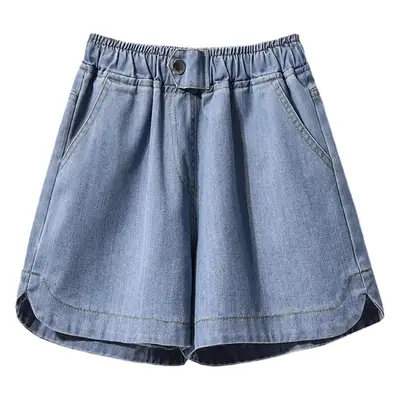 Denim Shorts Wide Leg Hot Pants Fat Plus Size