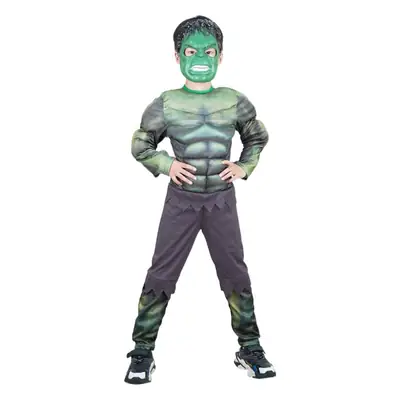 Halloween Hulk Muscle Suit Green Children Costume