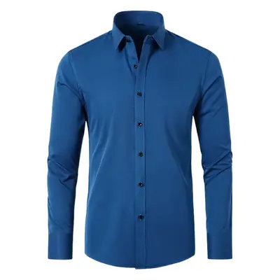 Men's Light Blue Long Sleeve Button Down Shirt