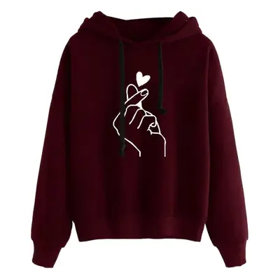 2021 Women's Printed Hooded Sweatshirt Plus Size