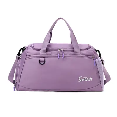 Purple Oxford Cloth Travel Bag for Shoes & Fitness