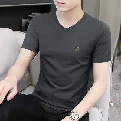 Ice Silk Modal T-Shirt for Men Summer Wear