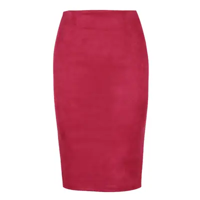 Blue Velvet High Waist Skirt for Women