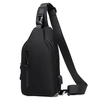 Men's Blue Korean Style Crossbody Bag